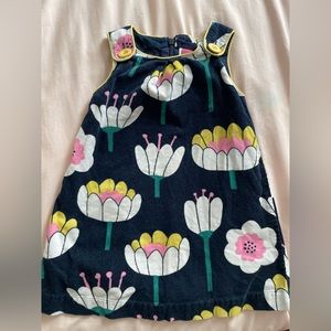 Mini Boden Corduroy floral jumper. Size 2-3 Years.